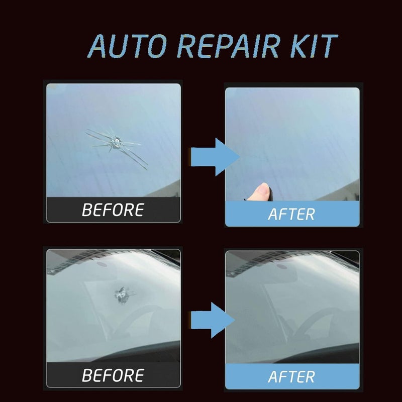 Zupooko Windshield Repair Kit, 2 Pcs Car Glass Repair Kit Quick Fix for Chips & Cracks, Windshield Crack Repair Kit,Cracks Gone Glass Kit, Automotive Windscreen Tool, Nano Fluid Filler - Image 5
